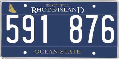RI license plate 591876