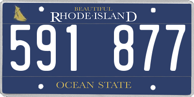 RI license plate 591877