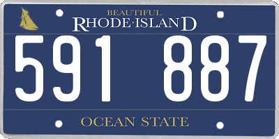 RI license plate 591887