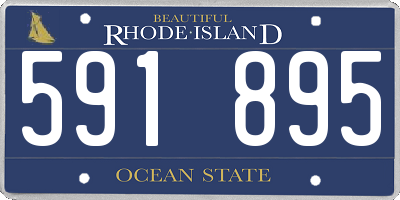 RI license plate 591895