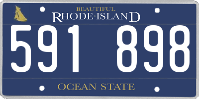RI license plate 591898