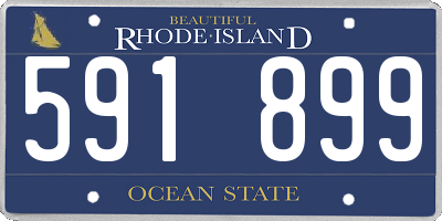 RI license plate 591899