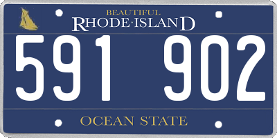 RI license plate 591902