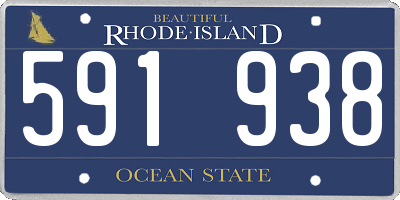 RI license plate 591938