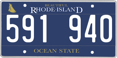 RI license plate 591940