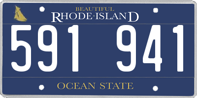 RI license plate 591941