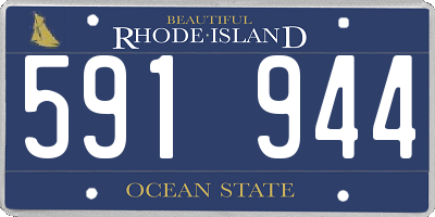 RI license plate 591944