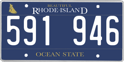 RI license plate 591946