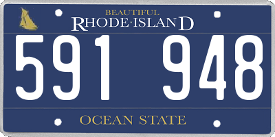 RI license plate 591948