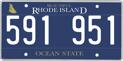 RI license plate 591951