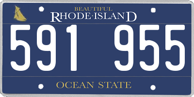 RI license plate 591955