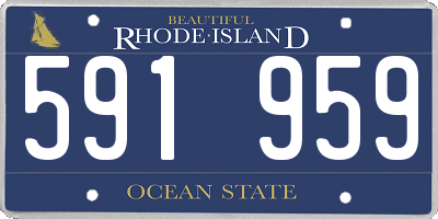 RI license plate 591959