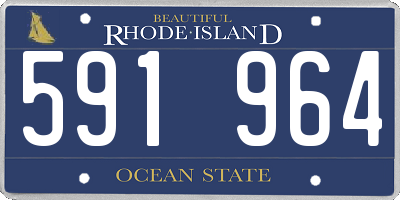 RI license plate 591964