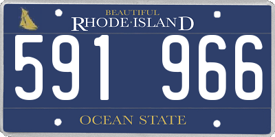 RI license plate 591966