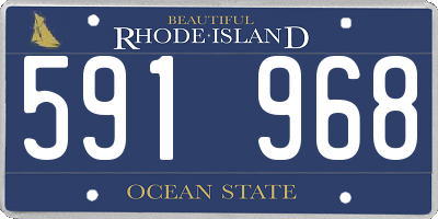 RI license plate 591968