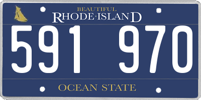 RI license plate 591970