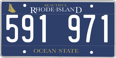 RI license plate 591971