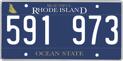 RI license plate 591973