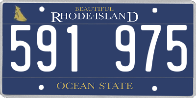 RI license plate 591975