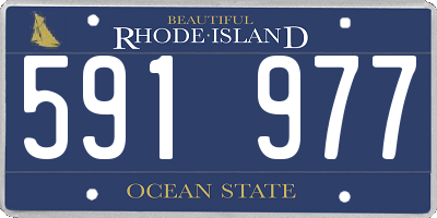 RI license plate 591977