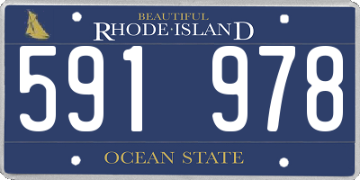 RI license plate 591978