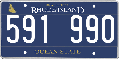 RI license plate 591990