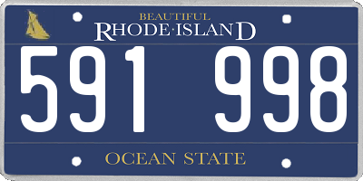 RI license plate 591998