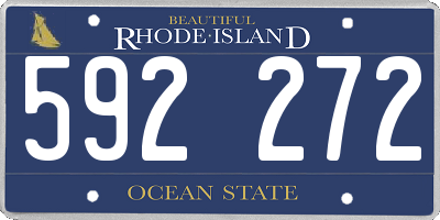 RI license plate 592272