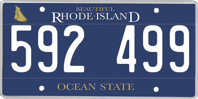 RI license plate 592499