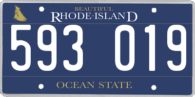RI license plate 593019
