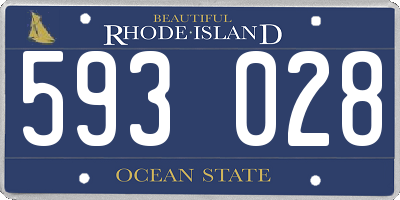 RI license plate 593028