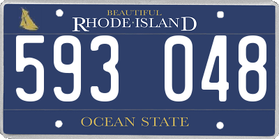 RI license plate 593048
