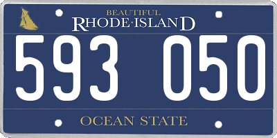 RI license plate 593050