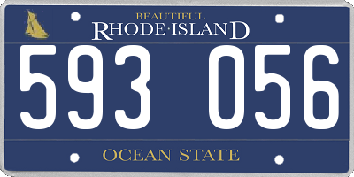 RI license plate 593056