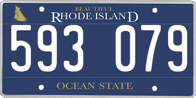RI license plate 593079