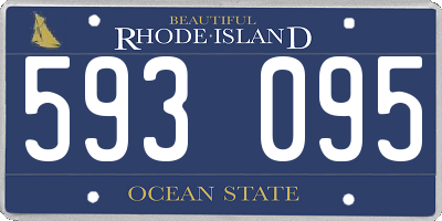 RI license plate 593095