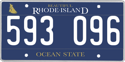 RI license plate 593096
