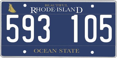 RI license plate 593105