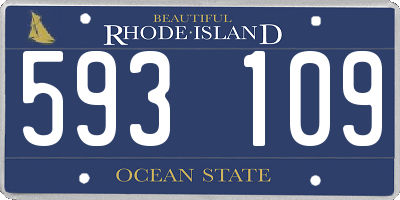 RI license plate 593109
