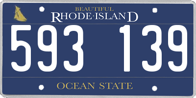 RI license plate 593139