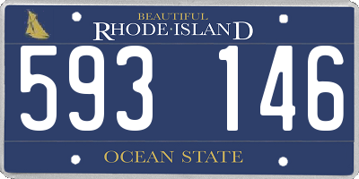 RI license plate 593146