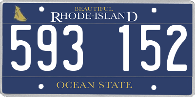 RI license plate 593152