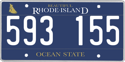 RI license plate 593155