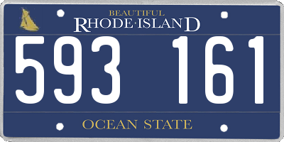 RI license plate 593161
