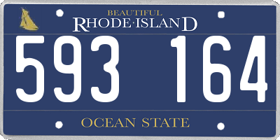 RI license plate 593164