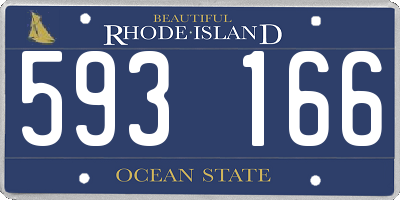 RI license plate 593166