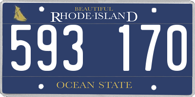 RI license plate 593170