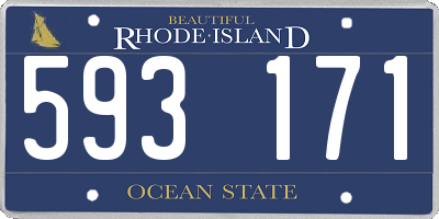 RI license plate 593171