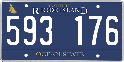 RI license plate 593176
