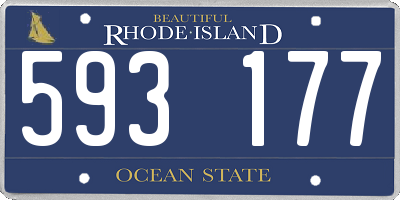 RI license plate 593177